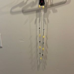 Paparazzi, long necklace with matching earrings